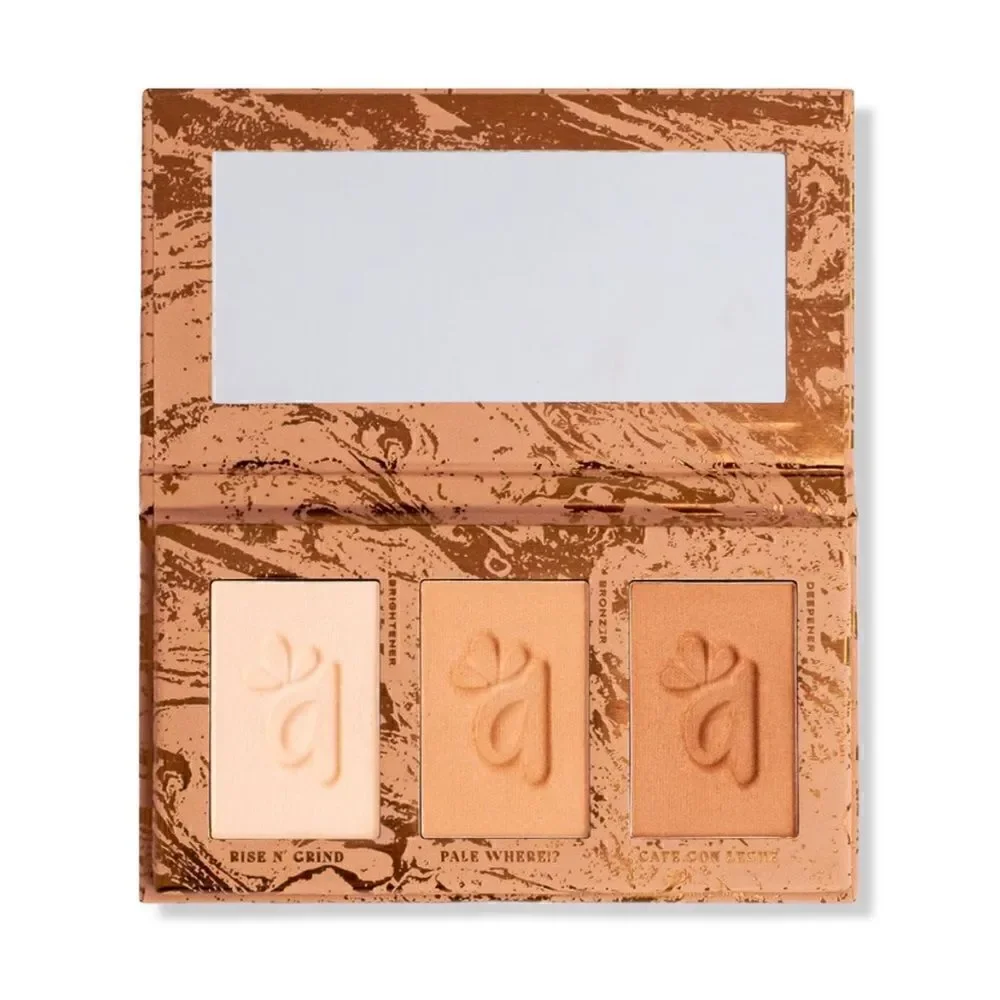 NEW/SEALED! Alamar Cosmetics Brighten & Bronze Complexion Trio in Fair/Light